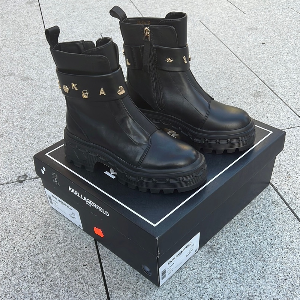 Karl Lagerfeld Black Women's Boots